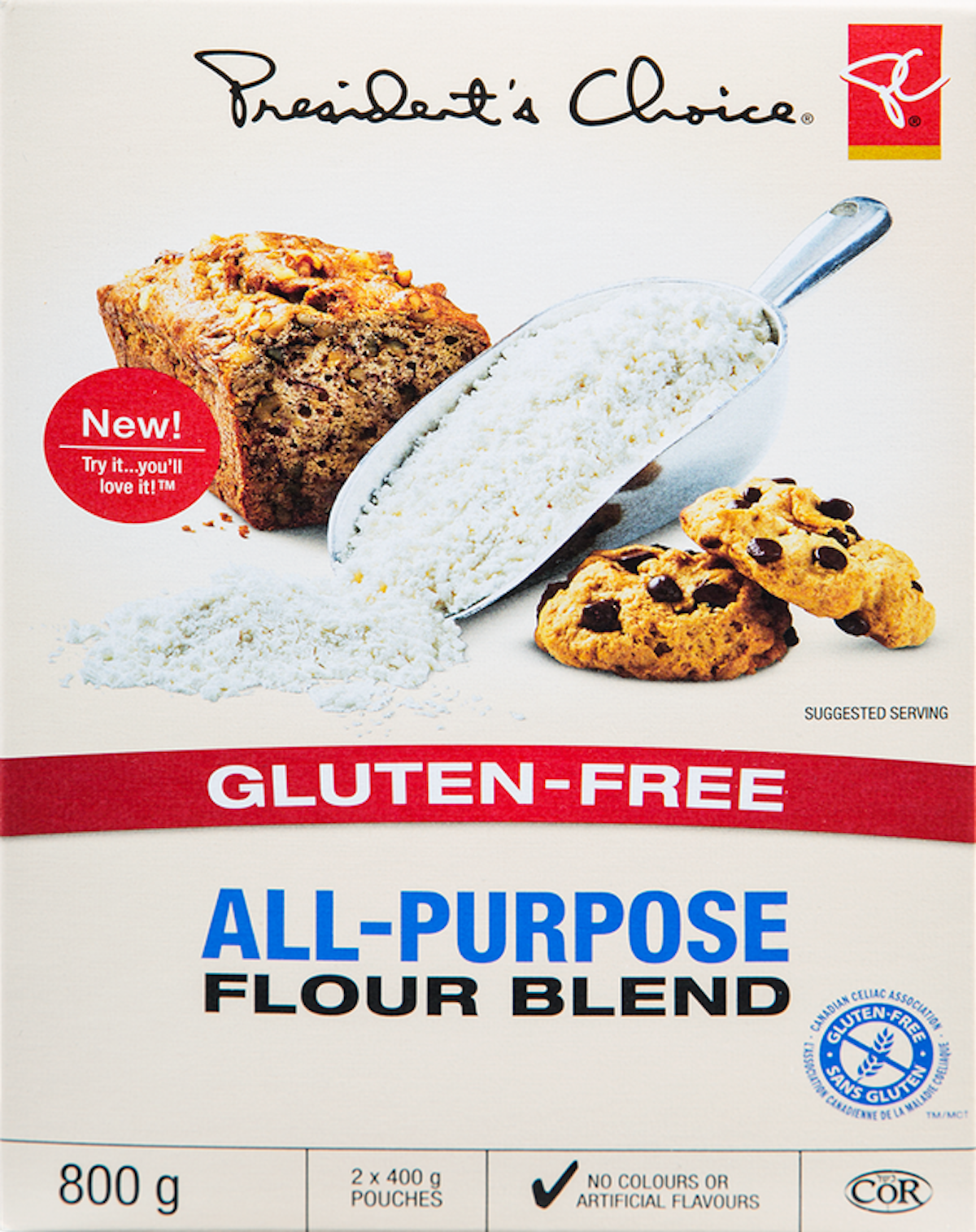 Picture of PC Gluten Free All Purpose Flour Blend Box. This is one of the best gluten free President's Choice products.