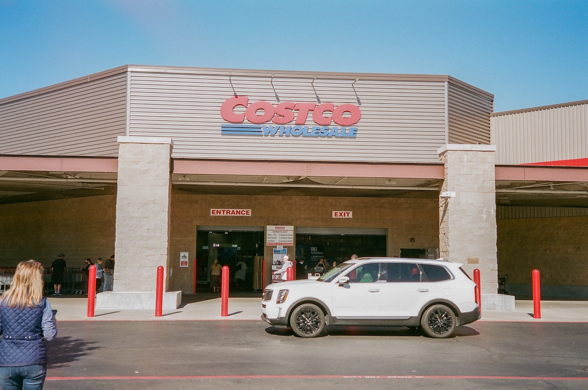 Picture of the outside of a Costco store, where you can find many healthy gluten free products!